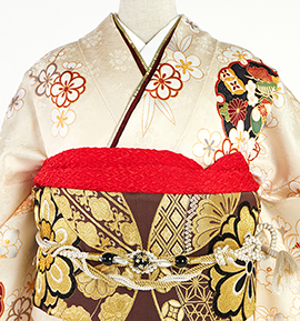 振袖用帯揚 正絹 ふくれ No.5ZU-0186-10