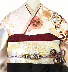 振袖用帯揚 正絹 ふくれ No.5ZU-0186-12