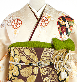 振袖用帯揚 正絹 ふくれ No.5ZU-0186-13