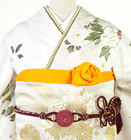 振袖用帯揚 正絹 ふくれ No.5ZU-0186-14