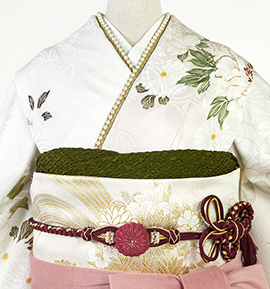 振袖用帯揚 正絹 ふくれ No.5ZU-0186-17