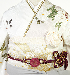 振袖用帯揚 正絹 ふくれ No.5ZU-0186-21