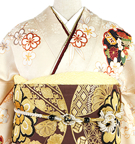 【専用】振袖正絹絞り、成人式、襦袢 総絞り 振袖（専用襦袢付）No.EA-1226-Lサイズの通販｜きもの365