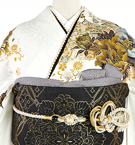 振袖用帯揚 正絹 金通し No.5ZU-0187-14