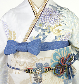 振袖用帯揚 正絹 金通し No.5ZU-0187-80