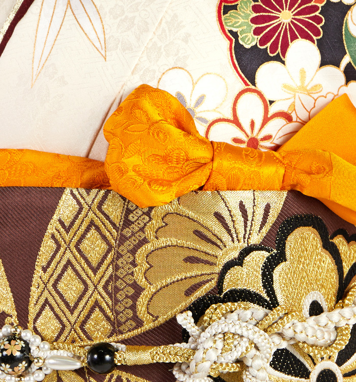 振袖用帯揚 正絹 地紋更紗 No.5ZU-0188-12_01