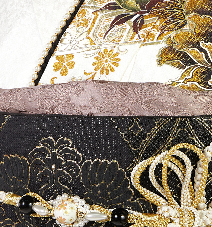 振袖用帯揚 正絹 地紋更紗 No.5ZU-0188-60_01