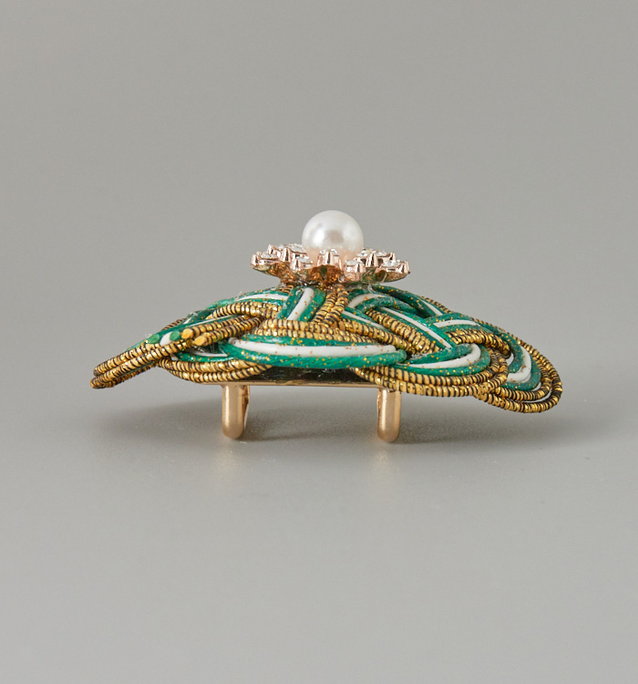 水引 帯留め 緑 No.5ZV-0013-02の通販｜きもの365