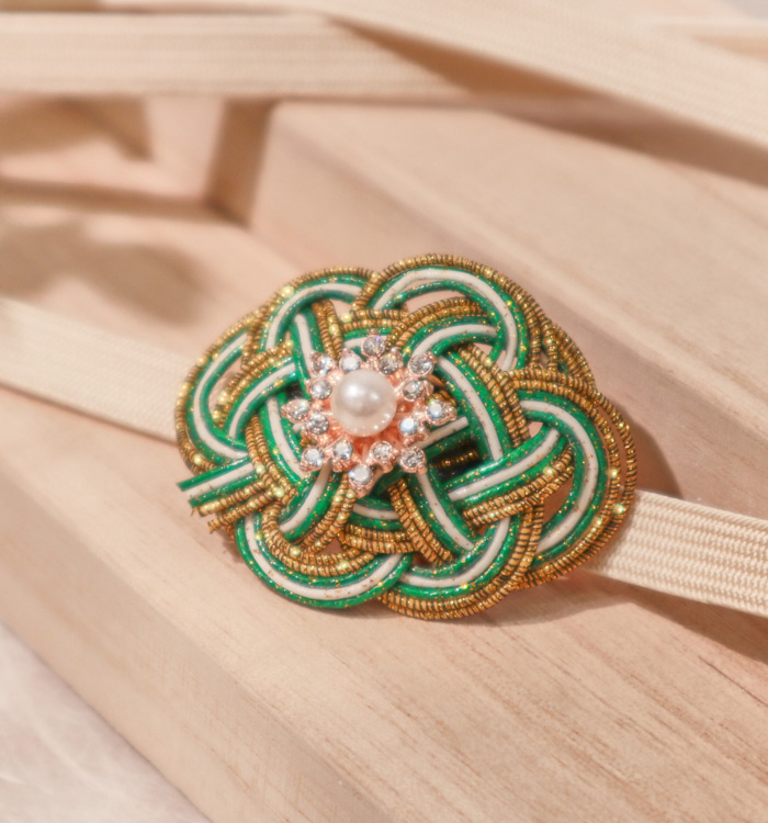 水引 帯留め 緑 No.5ZV-0013-02の通販｜きもの365