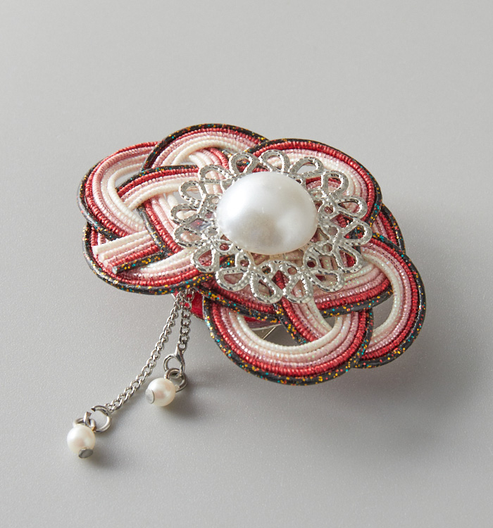 水引 帯留め 赤 No.5ZV-0013-03の通販｜きもの365