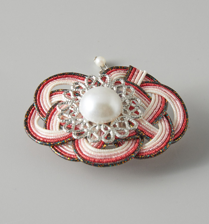 水引 帯留め 赤 No.5ZV-0013-03の通販｜きもの365