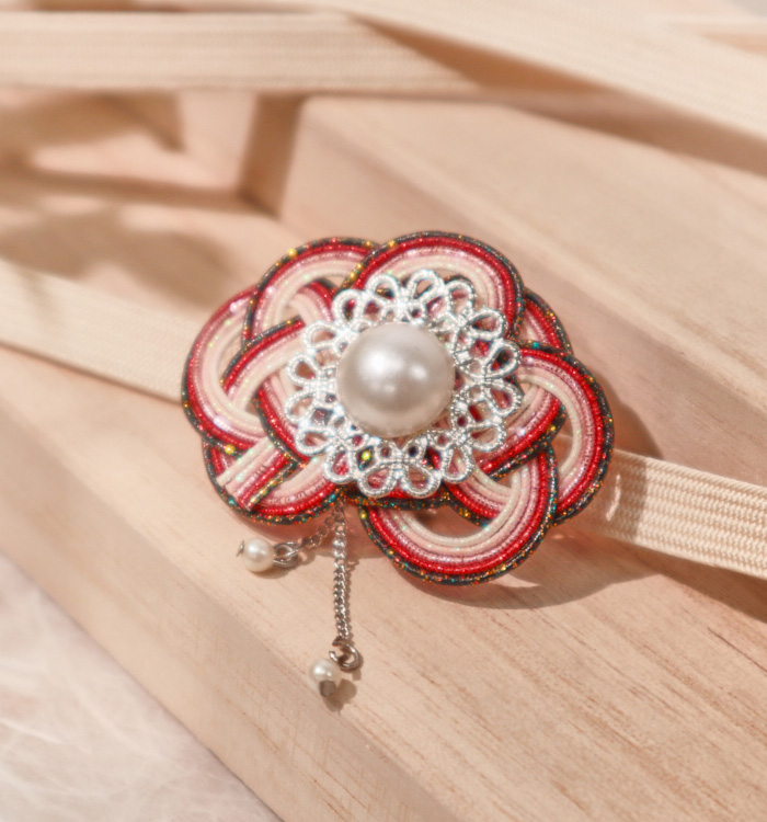 水引 帯留め 赤 No.5ZV-0013-03の通販｜きもの365