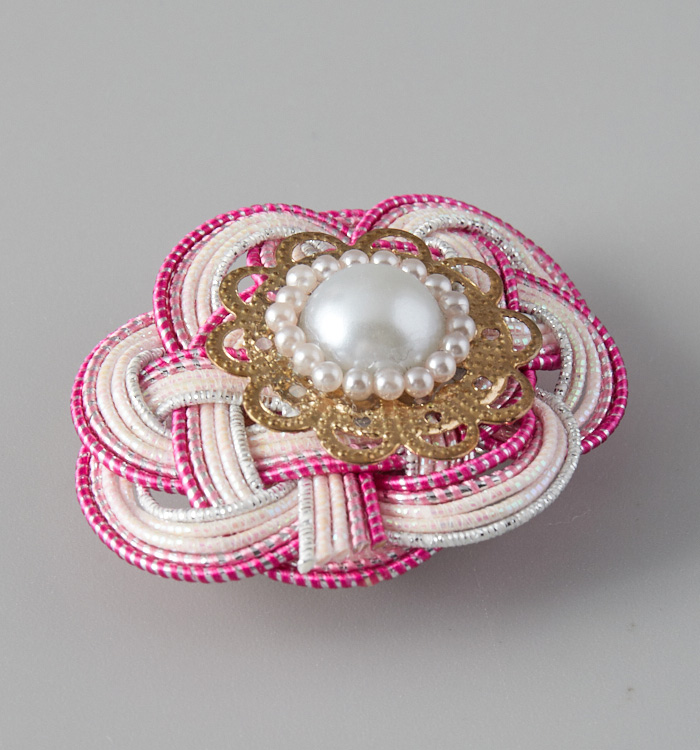 水引 帯留め ピンク No.5ZV-0013-04の通販｜きもの365