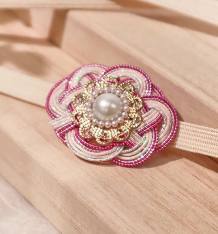 水引 帯留め ピンク No.5ZV-0013-04の通販｜きもの365