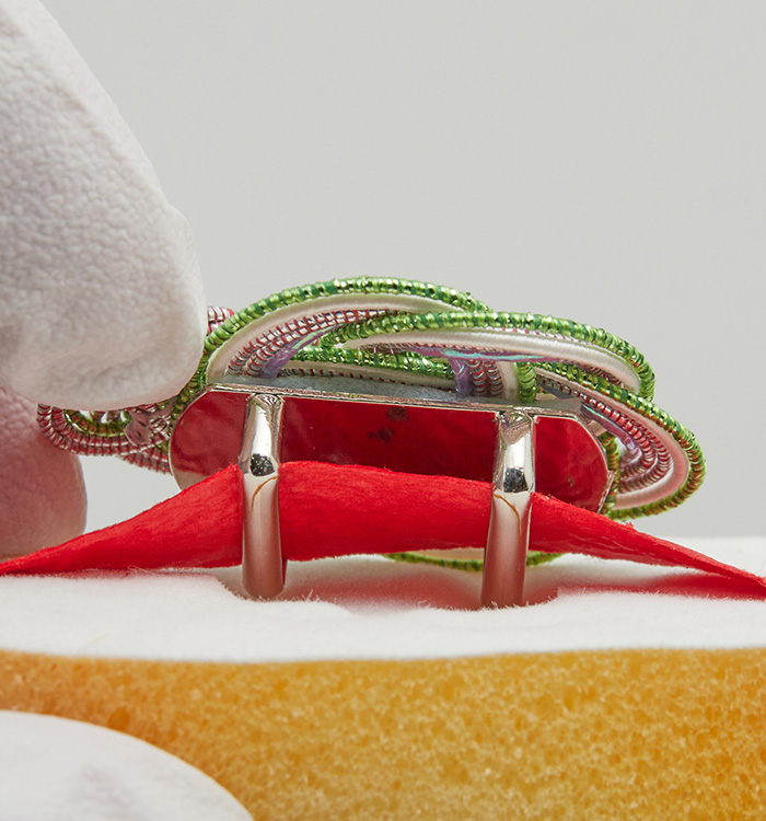 水引帯留め ピンク、緑 No.5ZV-0017-00の通販｜きもの365