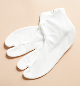 【中古品】ストレッチ足袋Sサイズ 21.5cm～22.5cm 5枚こはぜ No.5ZW-0001-01