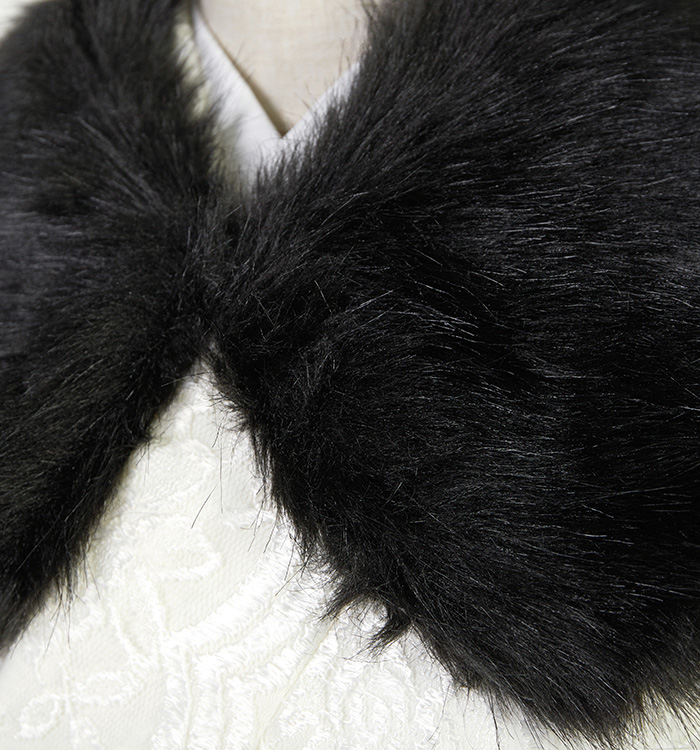 振袖用フェイクファーショール No.ZX-5002-00のレンタル｜きもの