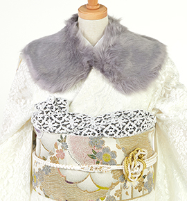 振袖用フェイクファーショール No.ZX-5002-20