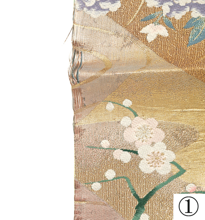 訳有り品】着付け練習用・ハンドメイド用 仕立て上がり正絹袋帯