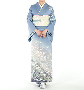 アイリス❤︎自己紹介文を読んでください 訪問着　4点フルセット@@4 正絹 おきがえ】Poe-Poe × Iris Collect 『彩音/私のちいさなしあわせティー