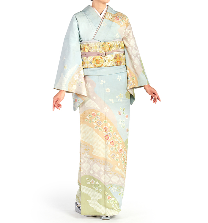 訪問着 No.AA-0356-ワイド-MOサイズのレンタル｜きもの365