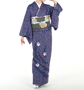 ヒョウ柄 訪問着 No.AA-0466-Mサイズ