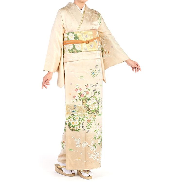 訪問着 No.AA-0595-ワイド-MOサイズのレンタル｜きもの365