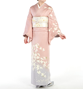 季節の着物「八重桜」訪問着 No.AA-0652-Mサイズ