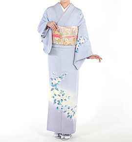 水色で人気の訪問着レンタル｜格安の着物レンタル(税込7,980円