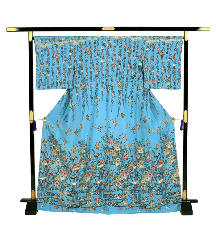 江戸紅型 訪問着 No.AA-1766-Mサイズのレンタル｜きもの365