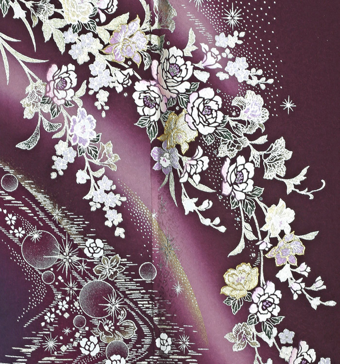 ゆっち　１点物　オリジナル　複製無し　訪問着セット 桂由美 訪問着 No.AA-2071-ワイド-MOサイズのレンタル｜きもの365