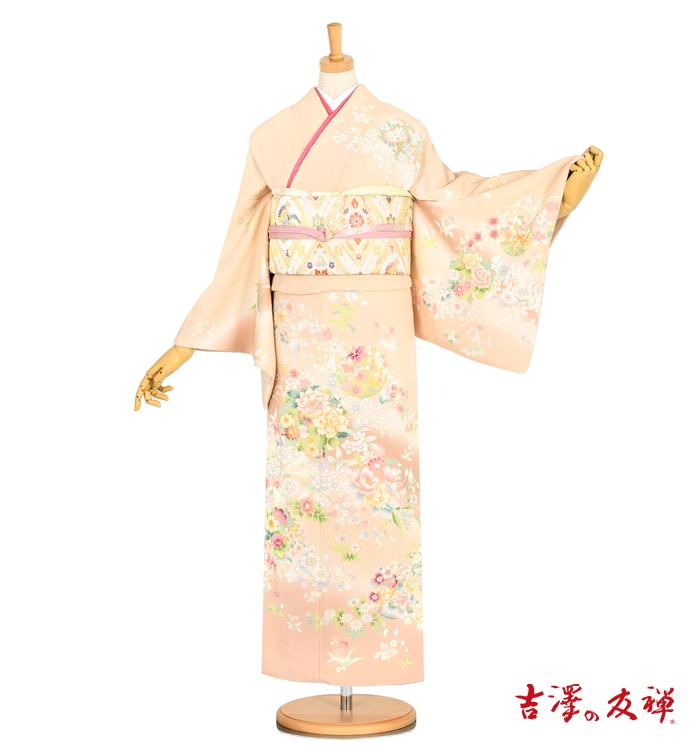 吉澤友禅 訪問着 No.AA-2613-Mサイズ