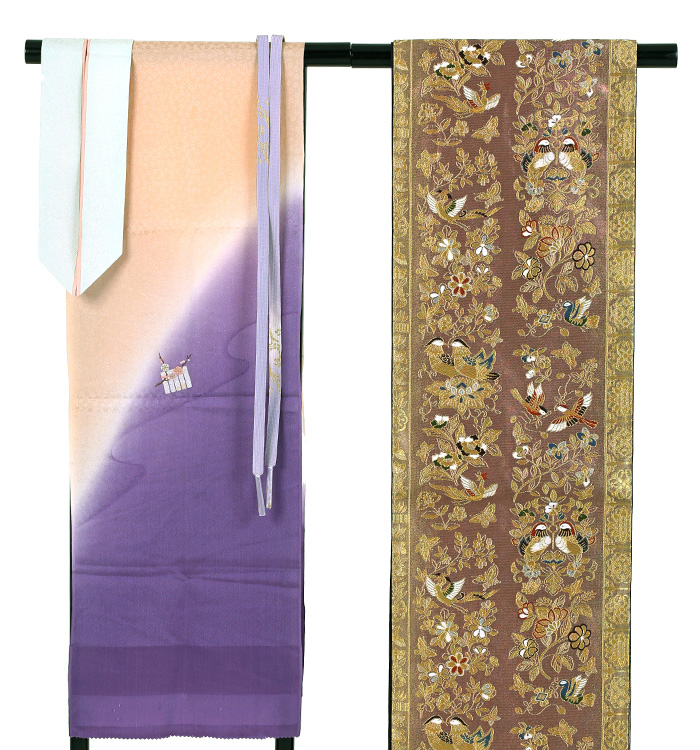 こむさでもーど　訪問着　梅花柄　紫　しつけ糸付き　新品未使用 こむさでもーど 訪問着 梅花柄 紫 しつけ糸付き 新品未使用