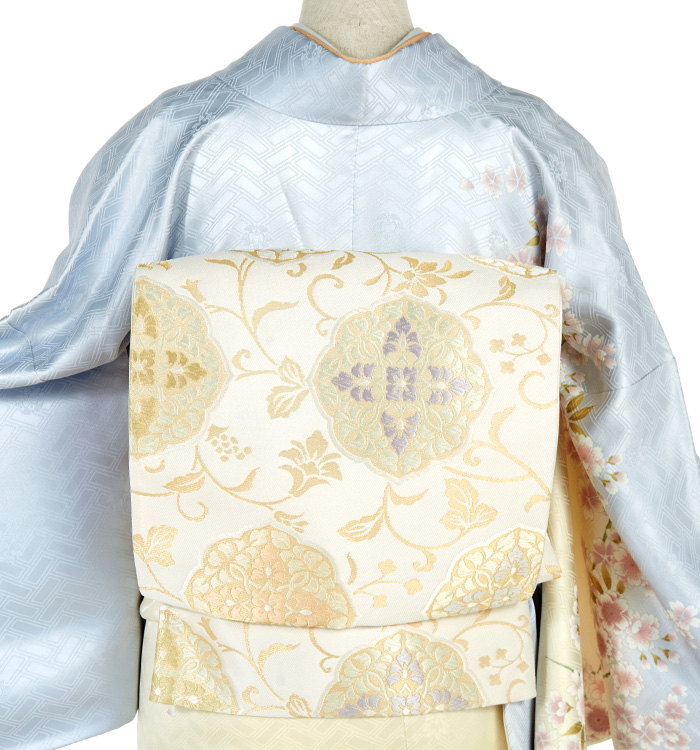 松本民芸家具 ミズメザクラ V型 2枚折れ 着物掛け 芸能人着用柄 訪問着 No.AA-3166-Mサイズのレンタル｜きもの365