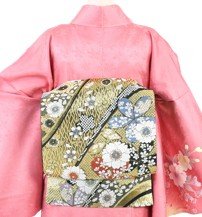 専用ページ　訪問着　ピンク 訪問着t1291 JAPAN STYLE ピンクベージュ洋花更紗 | 着物