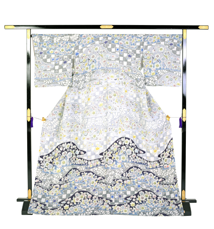辻が花 訪問着 No.AA-3365-Mサイズのレンタル｜きもの365