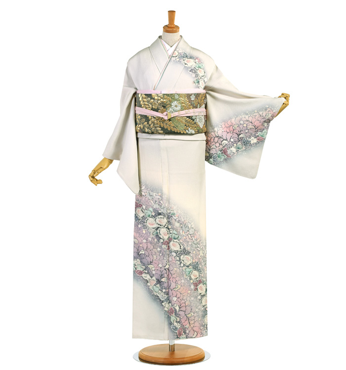 桐屋辻が花 訪問着 No.AA-3658-Sサイズのレンタル｜きもの365