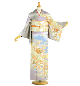 芸能人着用柄 訪問着 No.AA-3834-Mサイズ