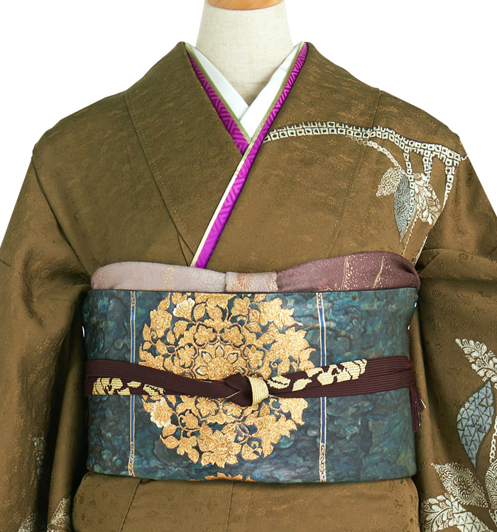 身丈153cm 未使用品 着物作家 霜鳥忍 1つ紋 色留袖 着物・浴衣