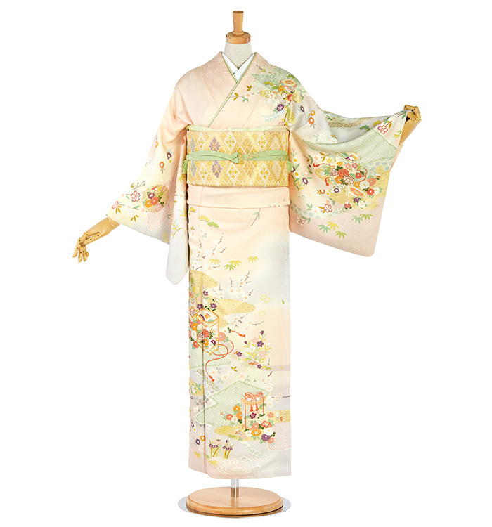 訪問着(専用襦袢付)No.AA-3952-ワイド-SOサイズ