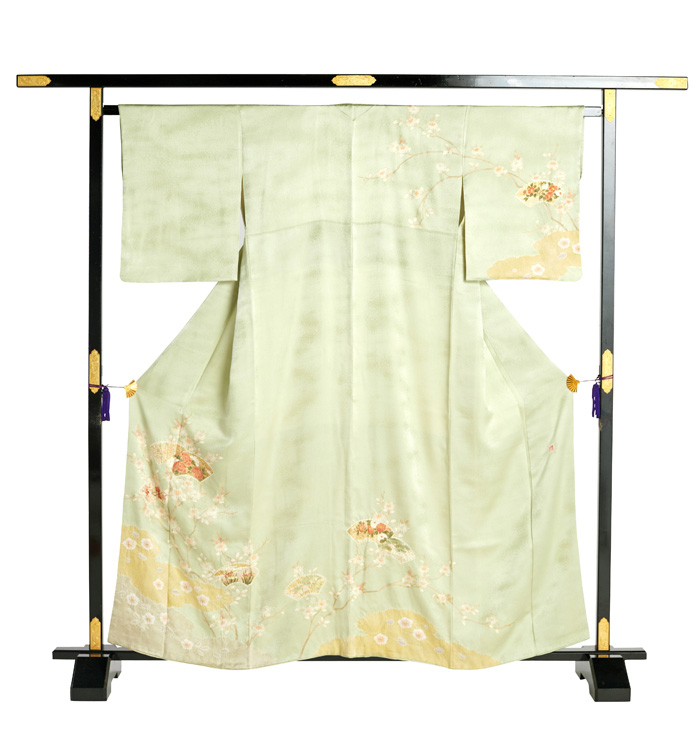 訪問着 単品 訪問着［白地にカラー模様］｜着物レンタルあき (来店着付け無料