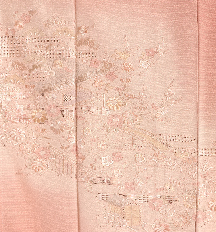 刺繍 訪問着 No.AA-4196-Sサイズのレンタル｜きもの365