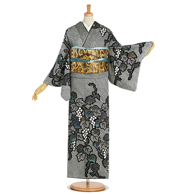 総絞り訪問着 ほぼ新品かっこいい レンタル フルセット 高級正絹 訪問着 HO-MI106 総絞り 菊 桜 結婚式