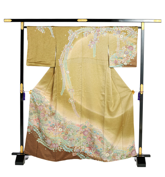 辻が花 訪問着 No.AA-4429-Sサイズのレンタル｜きもの365