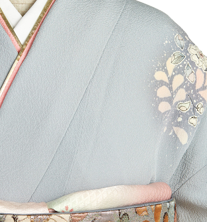 REA様 訪問着フルセット 辻が花柄 ゆったりめ 桐屋辻が花 訪問着 No.AA-1875-Lサイズのレンタル｜きもの365