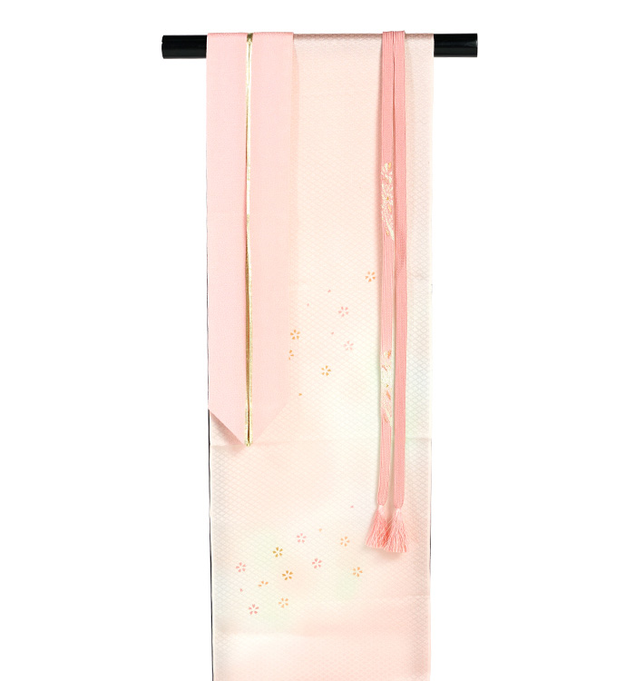 正絹　辻ヶ花6点セット　絞り染め　金通し撒き糊　瑞々しいサーモンピンク　トール 正絹 辻ヶ花6点セット 絞り染め 金通し撒き糊 瑞々しいサーモン