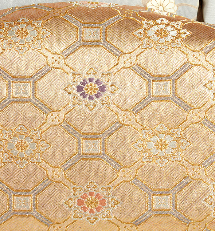 ［7486］訪問着 美品 蔦の葉模様 一つ紋 正絹 着物 袷 美品【本加賀友禅】新納友英 紬 訪問着 正絹 袷s665 | 着物 夢美月