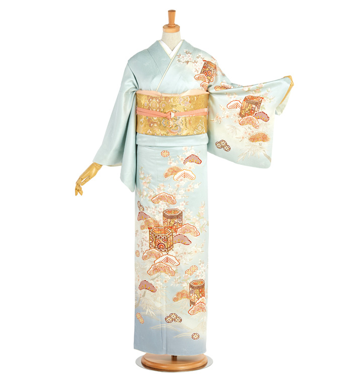 訪問着 No.AA-4582-ワイド-LOサイズのレンタル｜きもの365