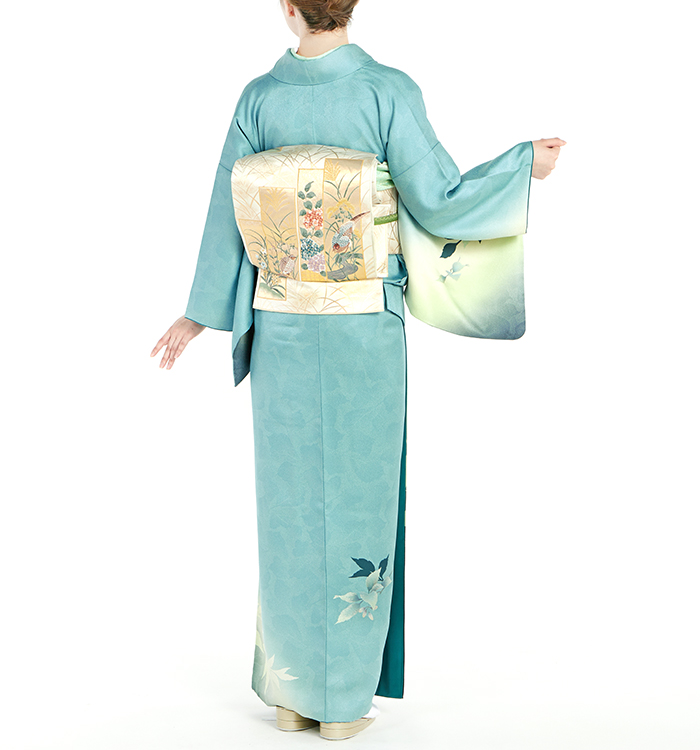 151センチ 訪問着セット ろうけつ染め