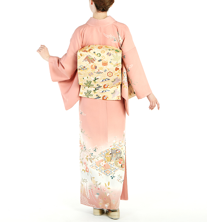 帯・逸品】美しいキモノ掲載柄 訪問着 No.AA-4596-Mサイズの